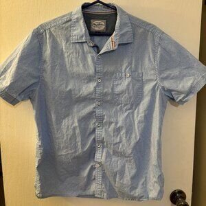 Flag & Anthem Light Blue Short Sleeve Button Down